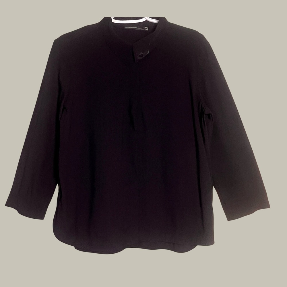 Marithe Francois Girbaud Black Cravatatakiller Avant Garde Top 7 Skipper Collar